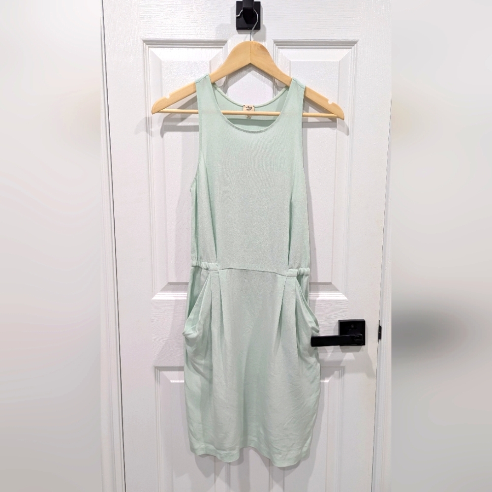 Wilfred 100% Silk Mint Green Dress | Size 2